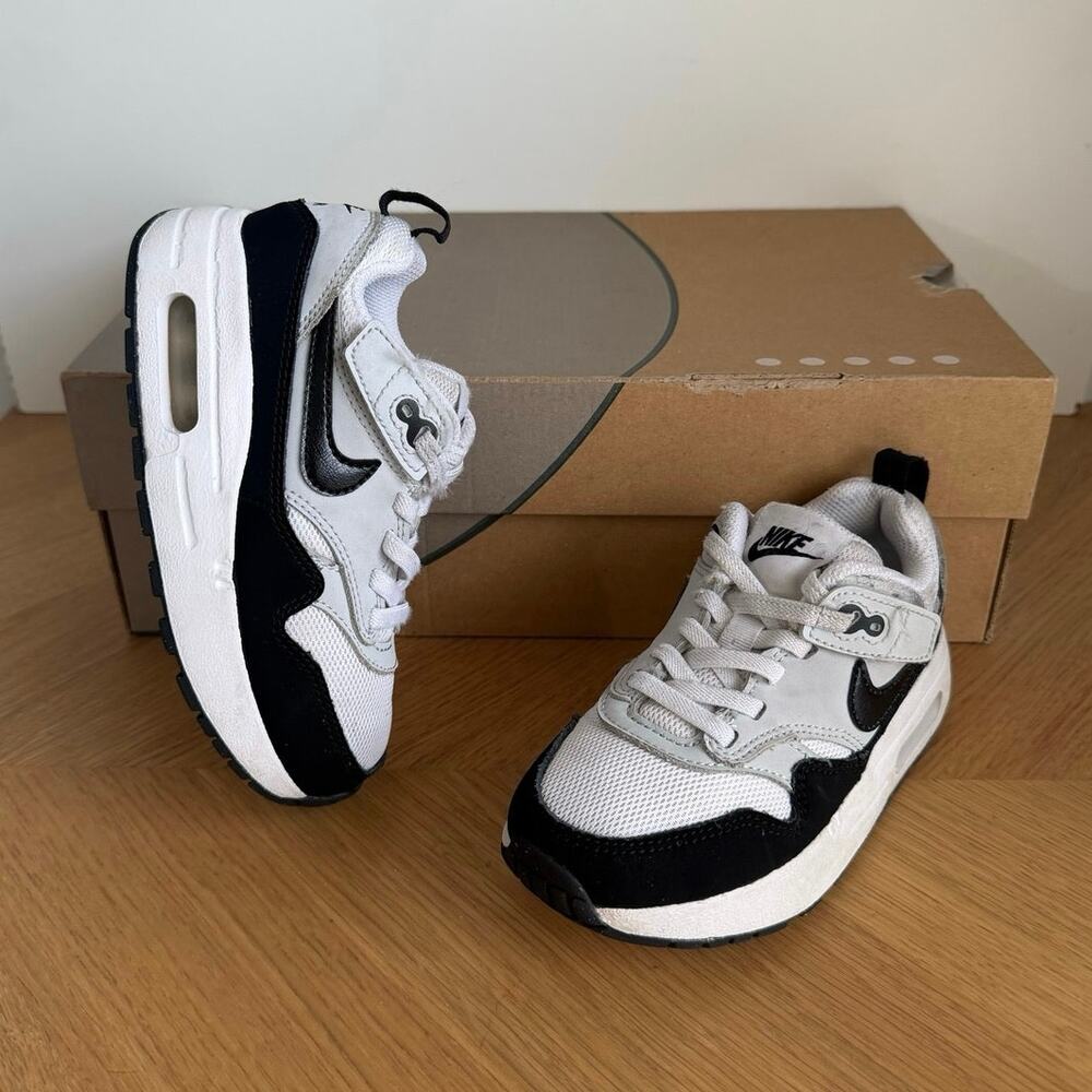 Nike Air Max 1 Easyon ‘White/Black Toddler Sneakers- SZ 10 C